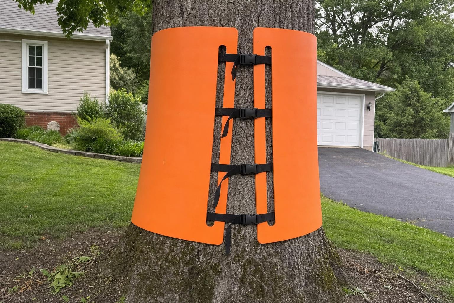 Illustrative image of tree service warning signs work